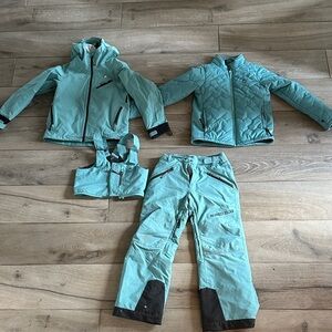 Shred Dog Kids Aqua Ski Jacket and Pants Set